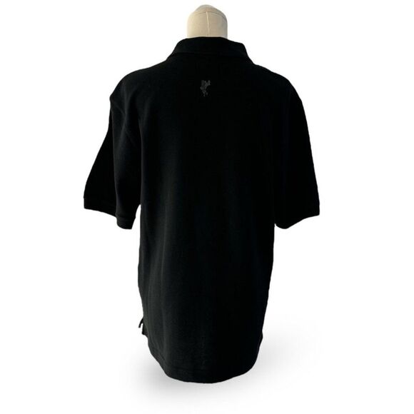 ASHWORTH Black Polo‎ Golf Short Sleeve Wm Sz L Preppy EUC - Picture 3 of 8